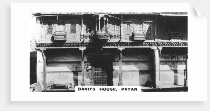 Bard's house, Patan, India by Anonymous