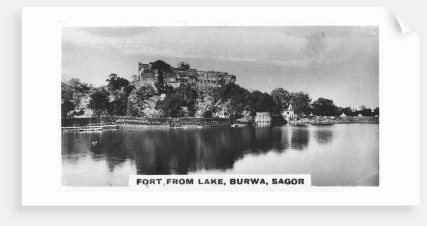 Fort from the lake, Burwa, Sagor, India by Anonymous