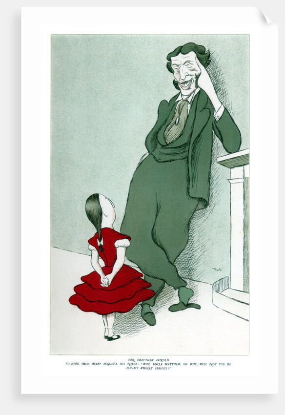 Matthew Arnold (1822-1888) and his niece by Max Beerbohm