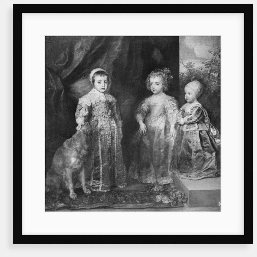 The three sons of Charles I, King of England by Anthony van Dyck