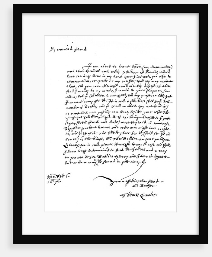 A letter written by Thomas Lincoln by Anonymous