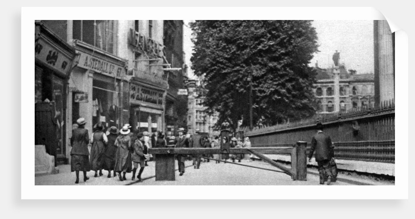 St Paul's churchyard and a tollgate, London by Whiffin