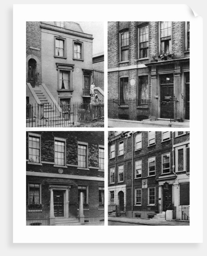 Four London houses of famous men, London, 1926-1927.  TEXT CUT OFF by McLeish