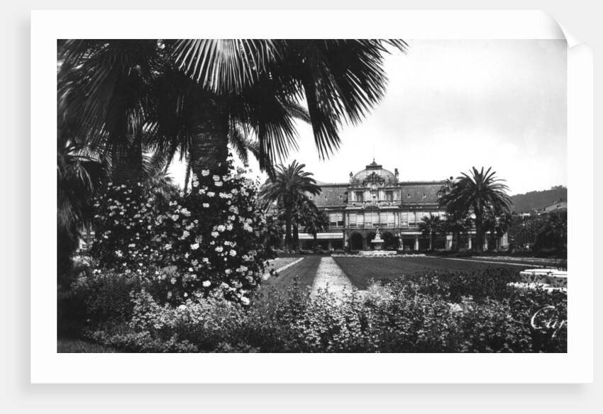 View of Albert I Gardens and the Casino, Nice, South of France by Anonymous