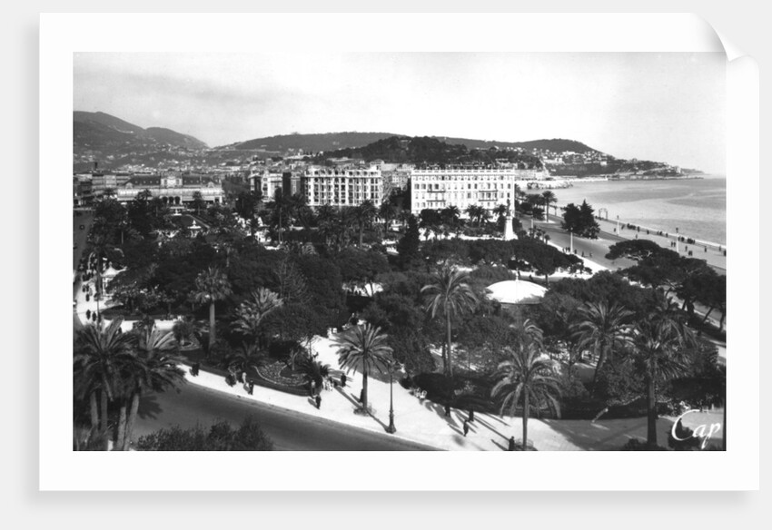 View of Albert I Gardens, Nice, South of France by Anonymous