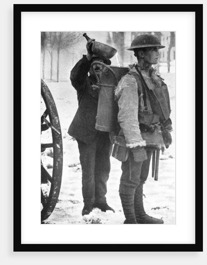 The hot soup man at the front, First World War by Anonymous