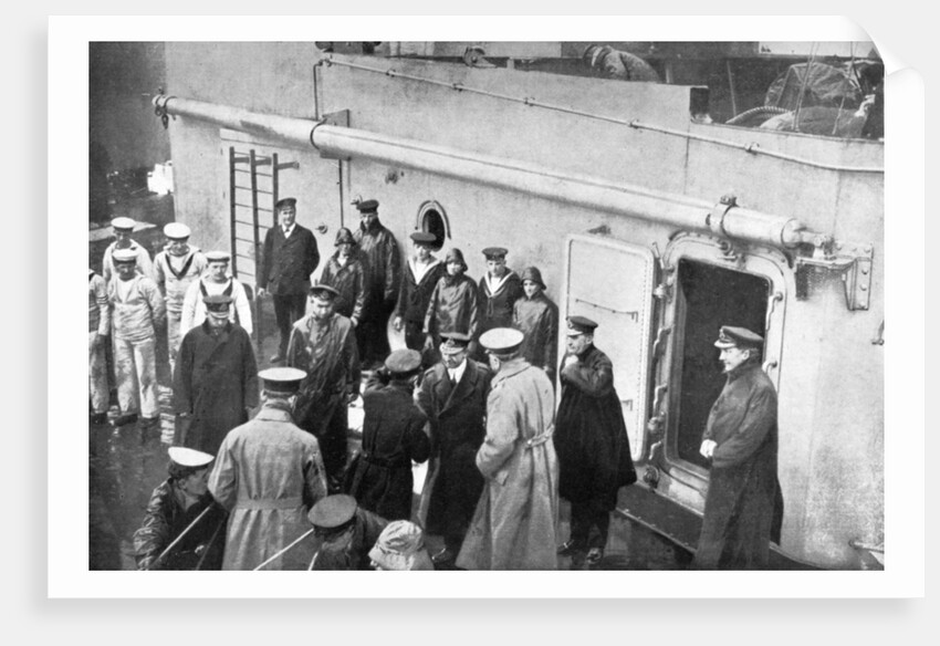 Admiral Jellicoe's farewell to Lord Kitchener, First World War by Anonymous