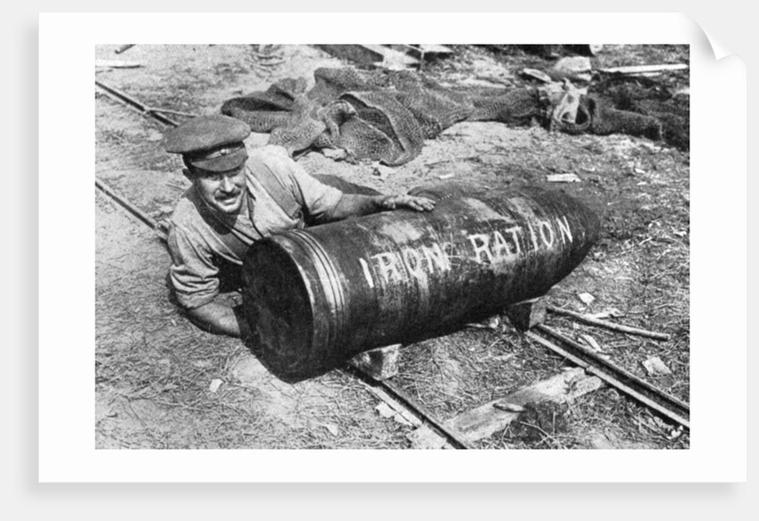 Large shell on its way to the front, First World War by Anonymous