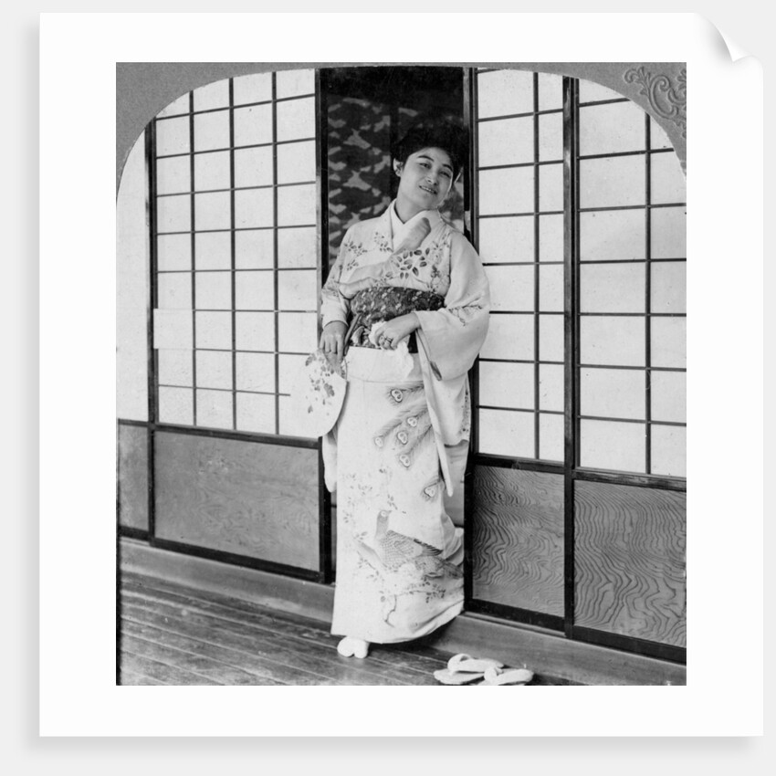 A tea house girl by Erdmann & Schanz