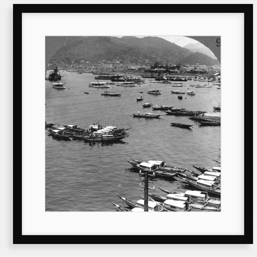 Looking north over vessels in the port of Nagasaki, Japan by Underwood & Underwood