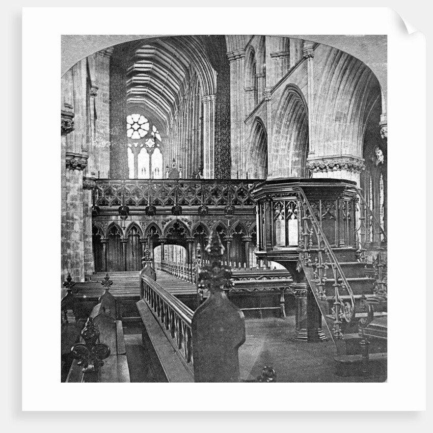 Interior of Glasgow Cathedral, Scotland by Underwood & Underwood
