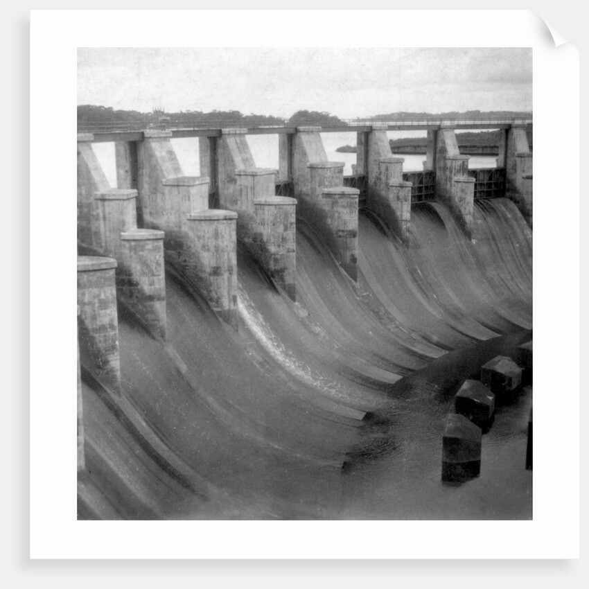 The spillway, Gatun Lock, Panama Canal, Panama by J Dearden Holmes