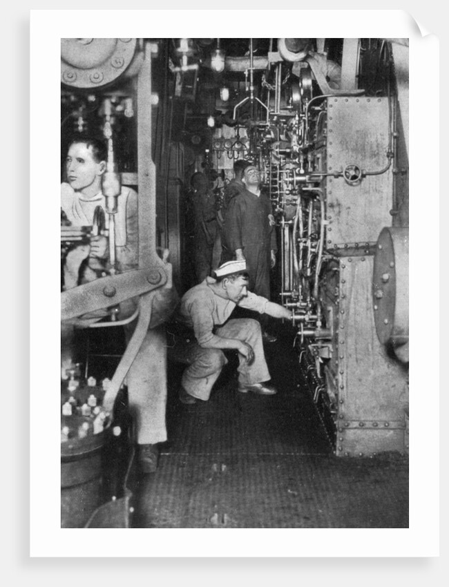 A warship's boiler room, First World War by Anonymous