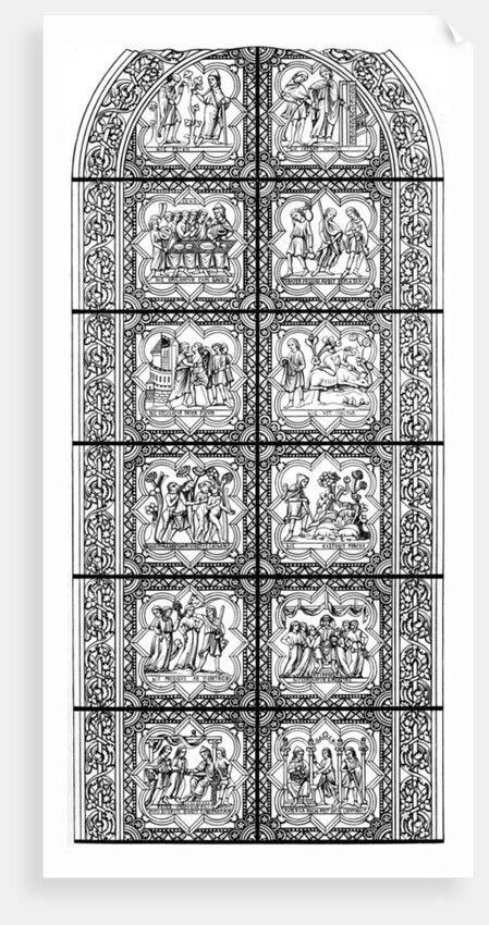 Stained glass window, Bourges Cathedral, Bourges, France by Hauger