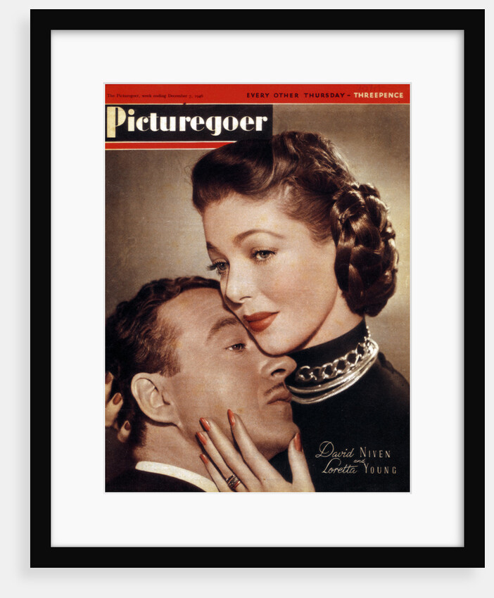 David Niven (1910-1983) and Loretta Young (1913-2000), actors by Anonymous