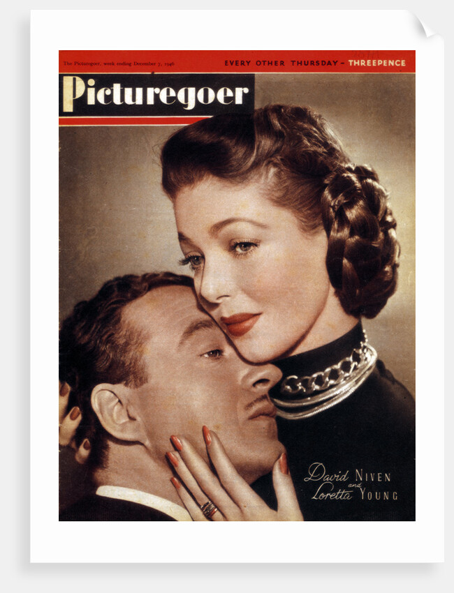 David Niven (1910-1983) and Loretta Young (1913-2000), actors by Anonymous