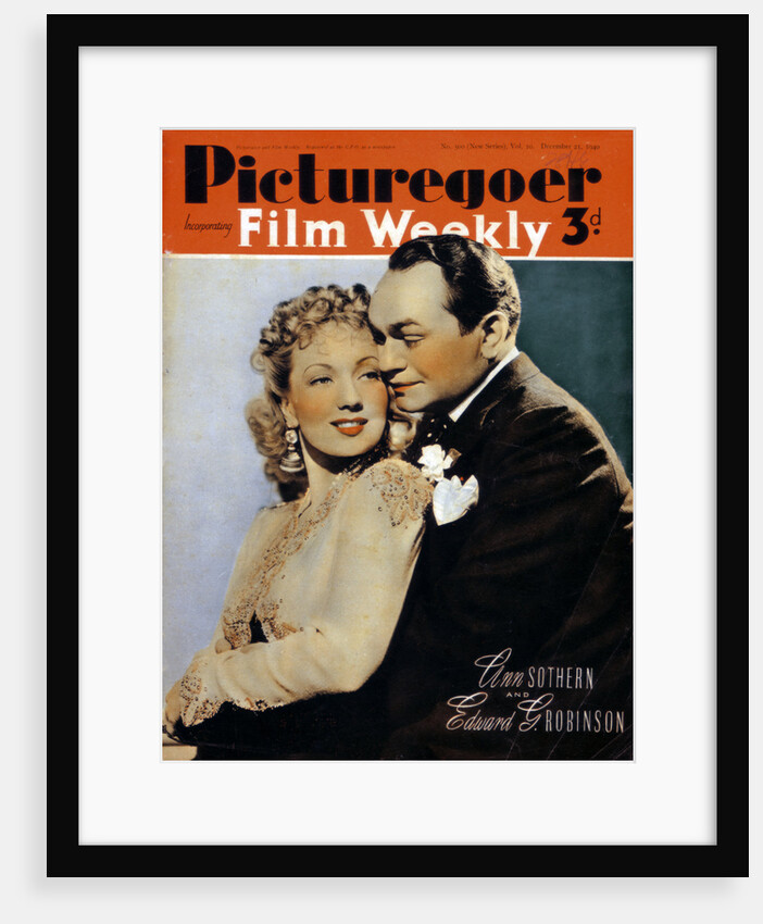 Ann Sothern (1909-2001) and Edward G. Robinson ( 1893-1964), actors by Anonymous