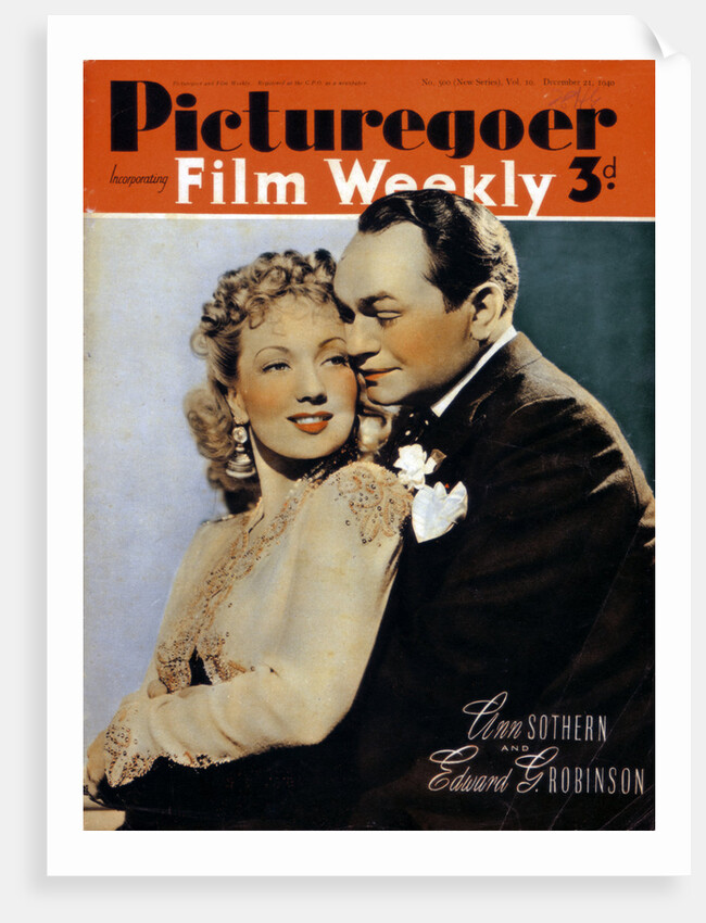 Ann Sothern (1909-2001) and Edward G. Robinson ( 1893-1964), actors by Anonymous