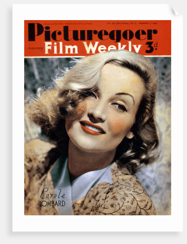 Carole Lombard (1908-1942), American actress by Anonymous