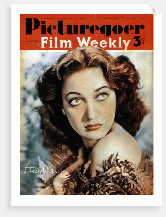 Dorothy Lamour (1914-1996), American actress by Anonymous