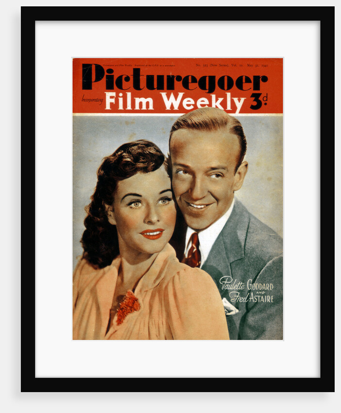 Fred Astaire (1899-1987) and Paulette Goddard (1910-1990), actors by Anonymous