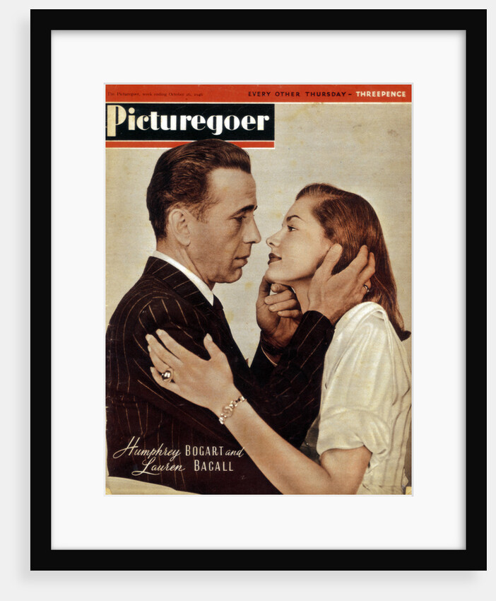 Humphrey Bogart (1899-1957) and Lauren Bacall (b1924), American actors by Anonymous