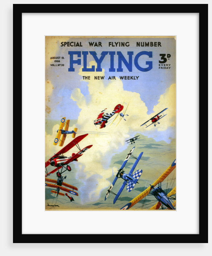 A World War I dogfight by Anonymous