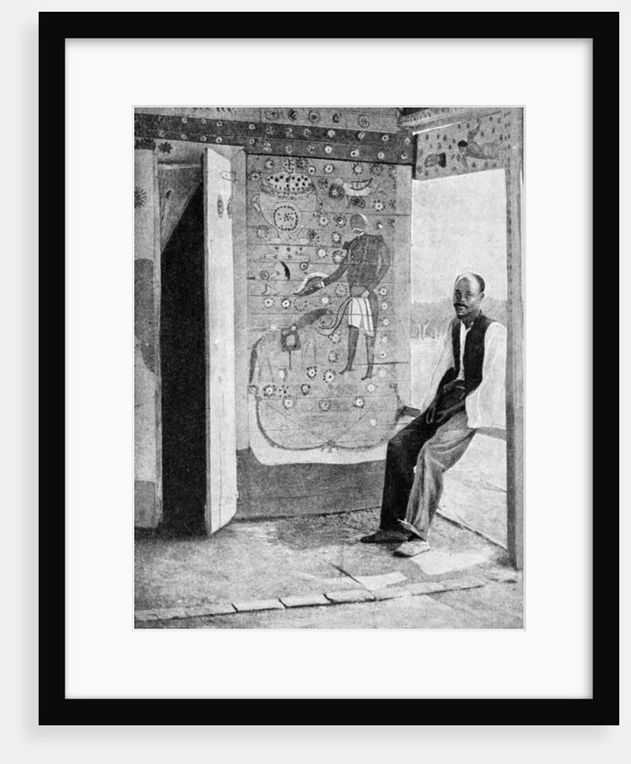 On the threshold of a voodoo temple, Haiti by Anonymous