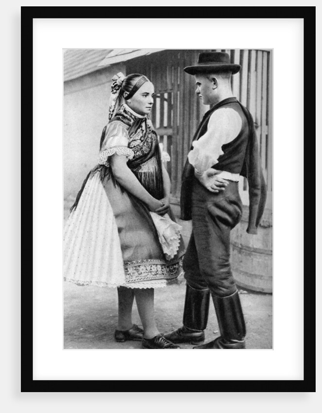 A young Slovak couple, Hungary by AW Cutler