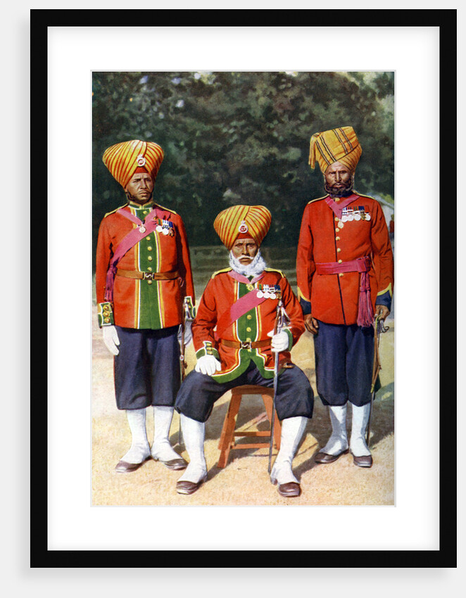 Officers of the 15th Ludhiana Sikks, Indian army, India by Bourne & Shepherd