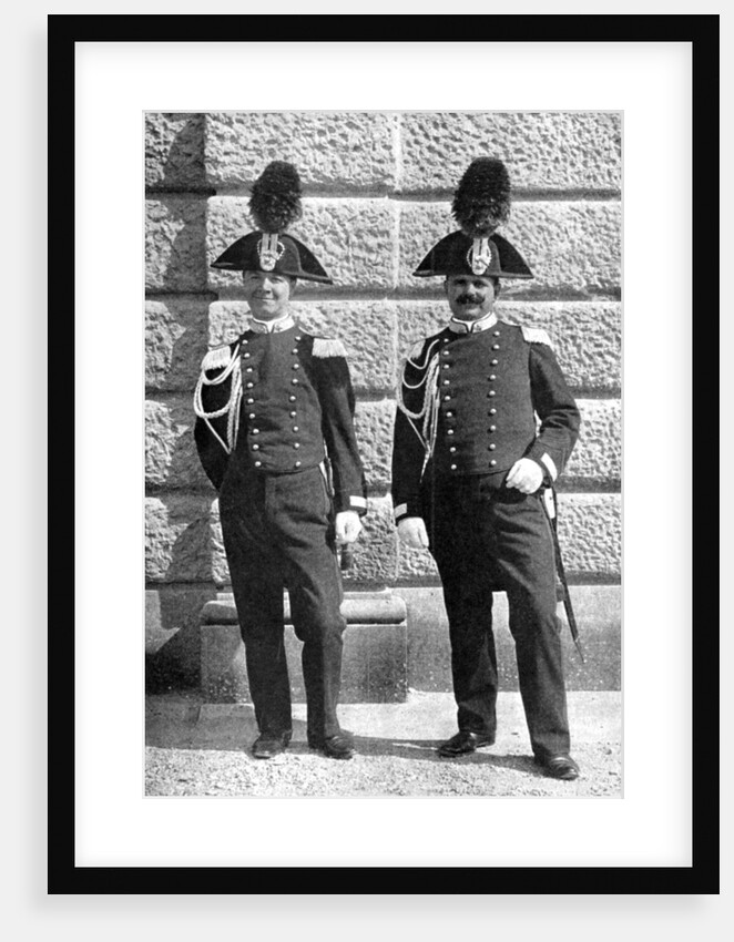 Two Italian policemen by Donald McLeish