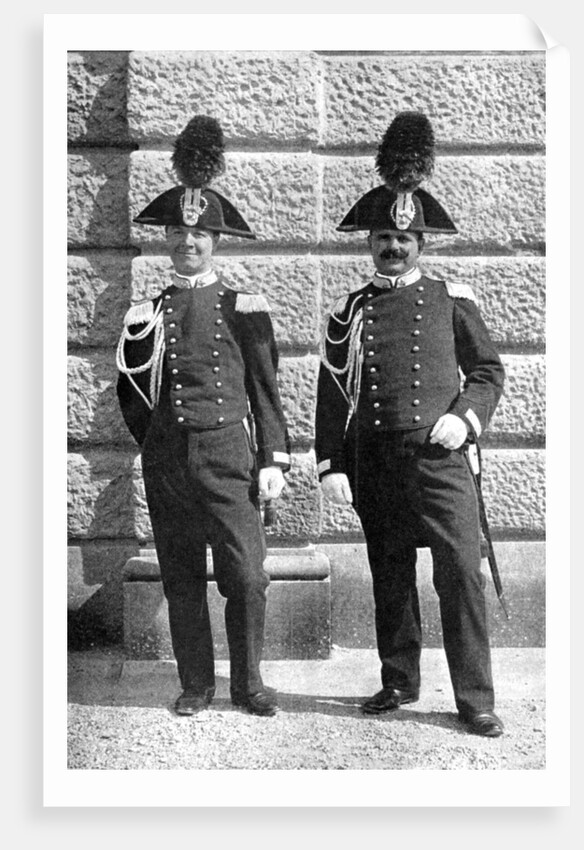 Two Italian policemen by Donald McLeish