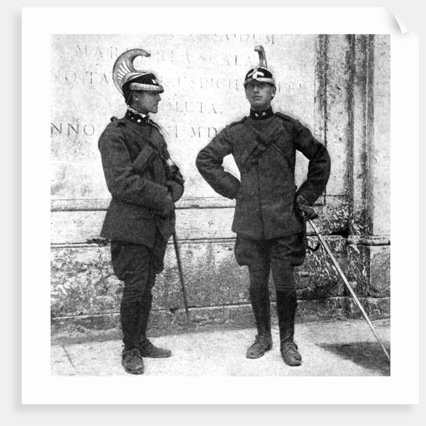 Two Italian dragoons by Donald McLeish