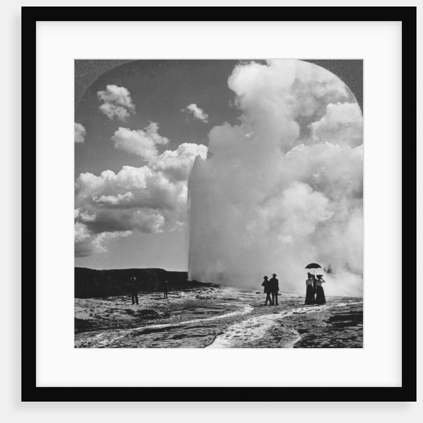 Old Faithful geyser, Yellowstone National Park, USA by Underwood & Underwood