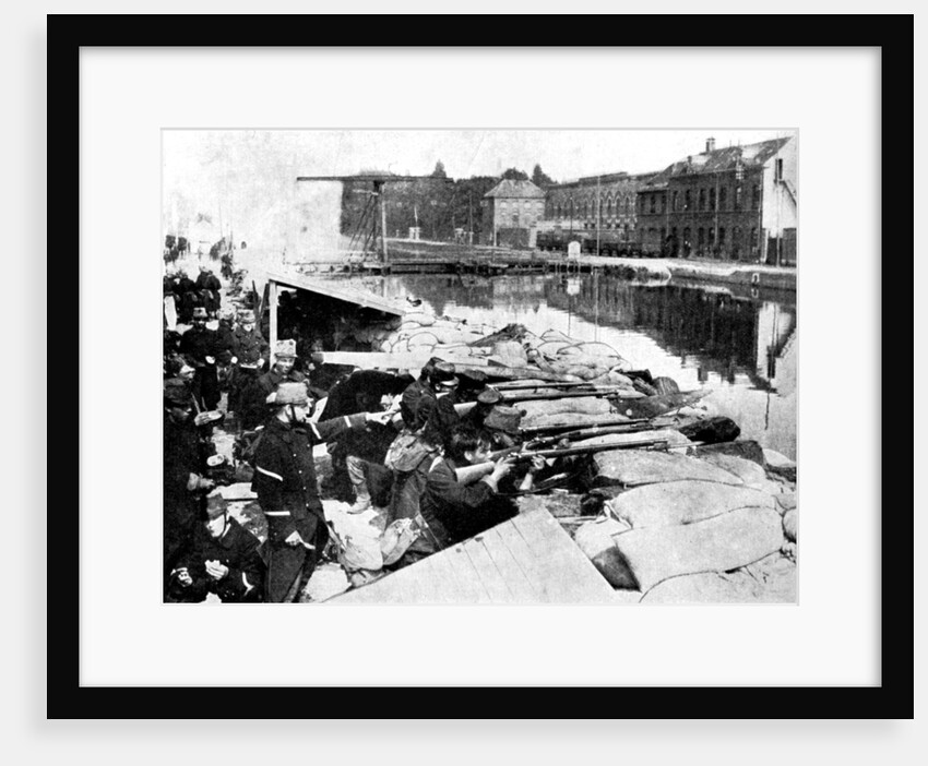 'Defence of a main artery of Antwerp', First World War by Anonymous