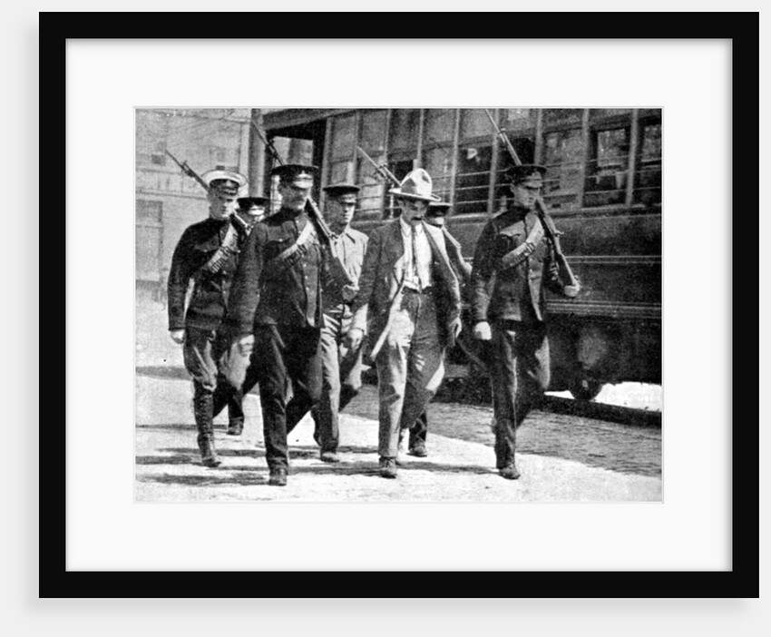 German spy escorted to military prison by the Canadian authorities, First World War by Anonymous