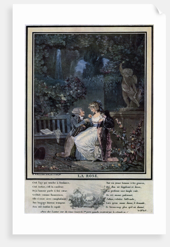 La Rose by Philibert Louis Debucourt