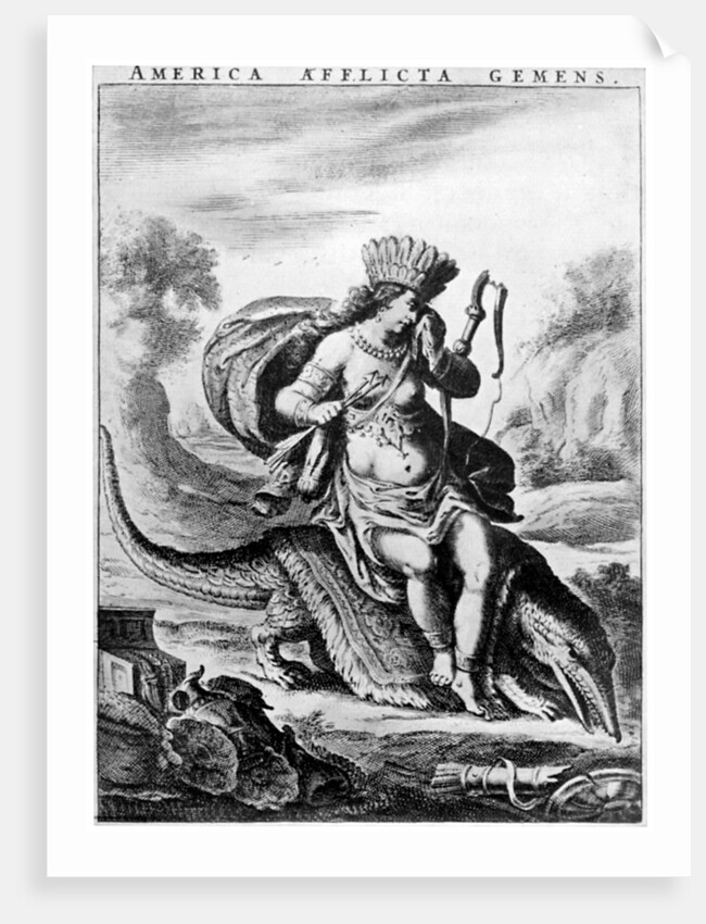 Allegorical view of America by Cornelis de Visscher