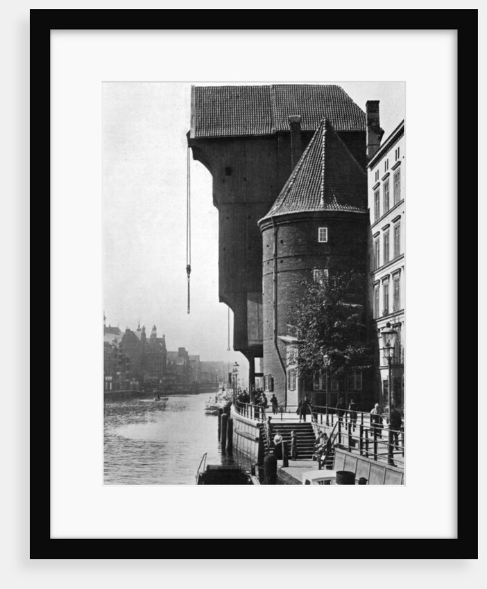 The old Krantor (Crane Gate) on the river Mottlau, Gdansk, Poland by Anonymous