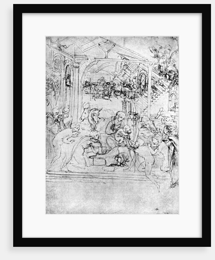 Study for 'The Adoration of the Magi' by Leonardo Da Vinci