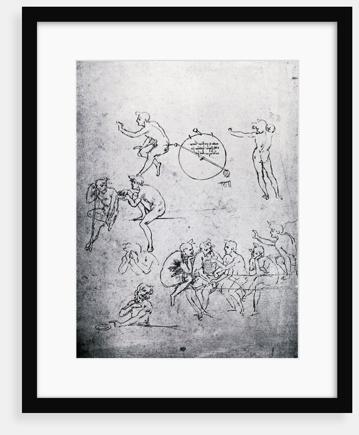 Studies for 'The Adoration of the Magi' and 'The Last Supper' by Leonardo Da Vinci