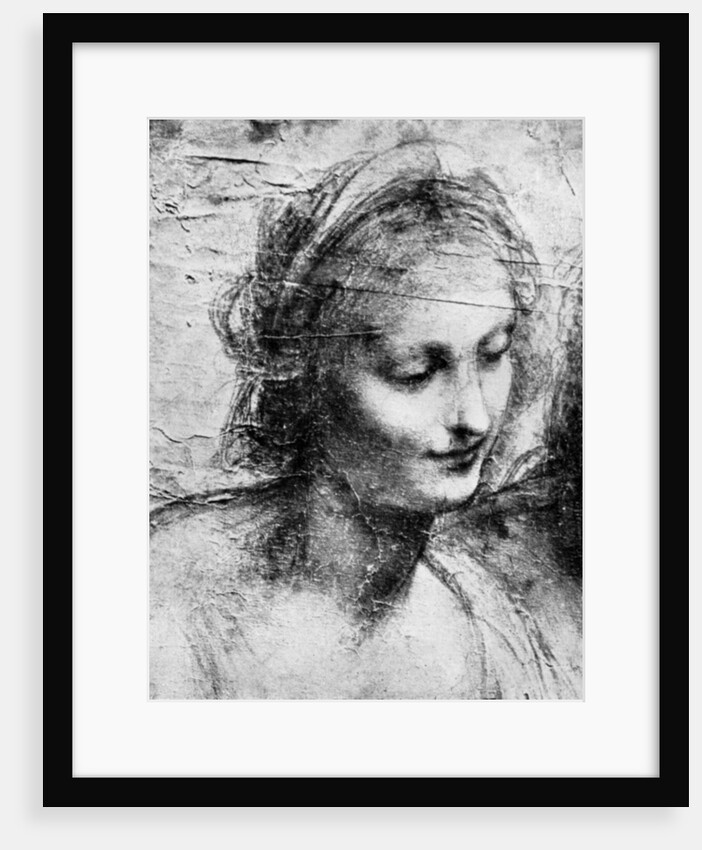 The head of the Madonna by Leonardo Da Vinci