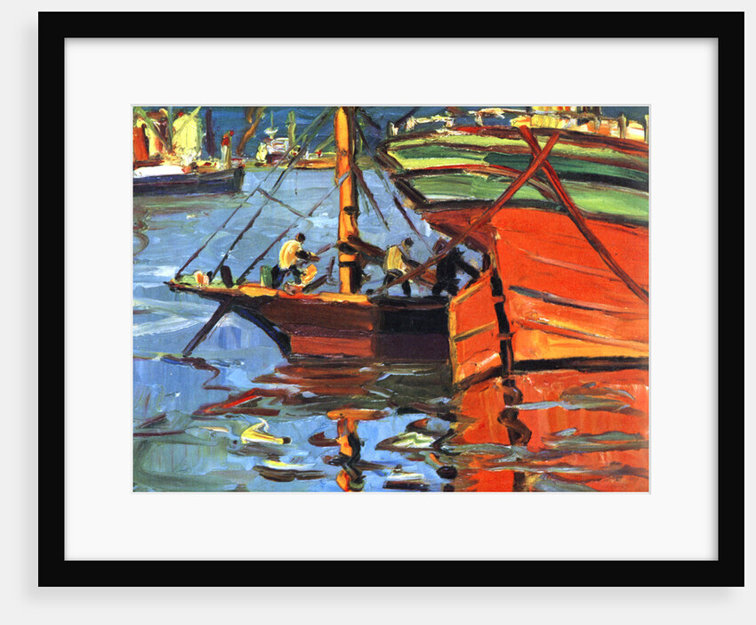 A Sunny Day at Buenos Aires by Benito Quinquela Martin