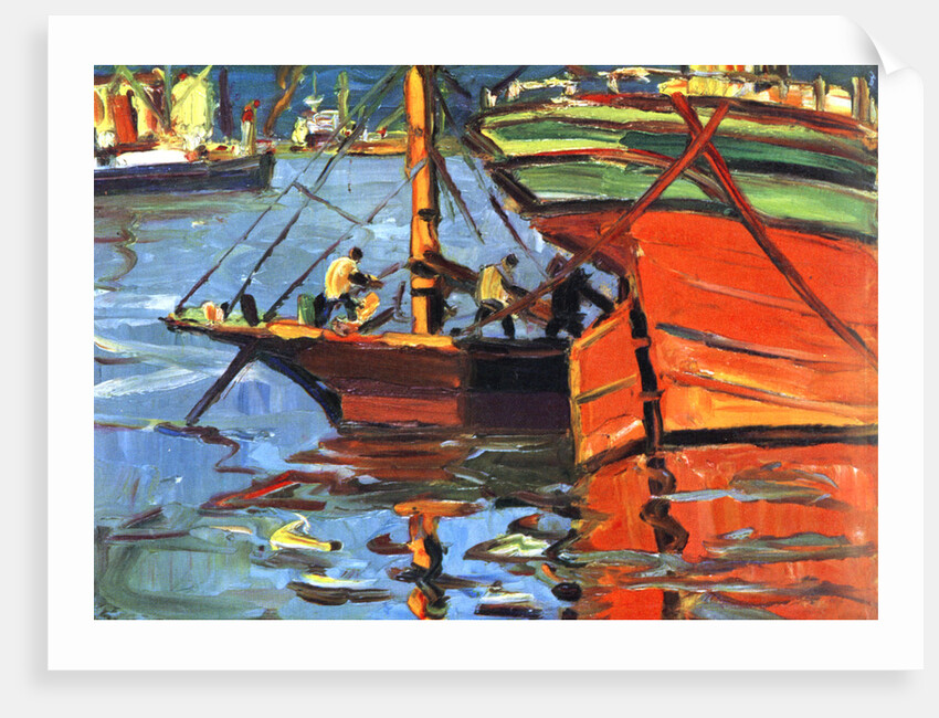 A Sunny Day at Buenos Aires by Benito Quinquela Martin