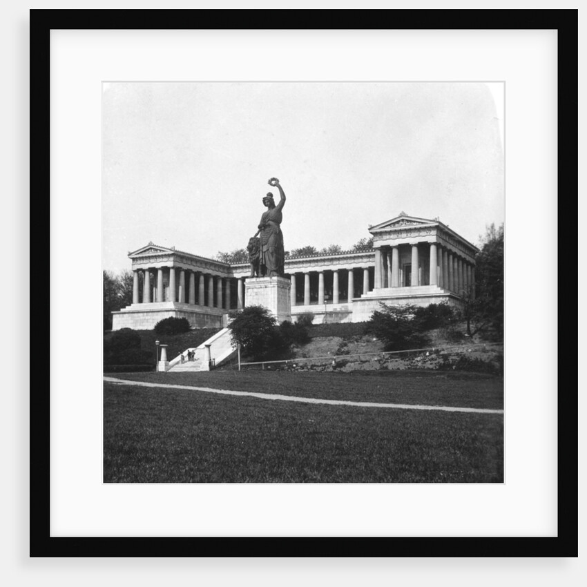 The Ruhmeshalle and Bavaria statue, Munich, Germany by Wurthle & Sons