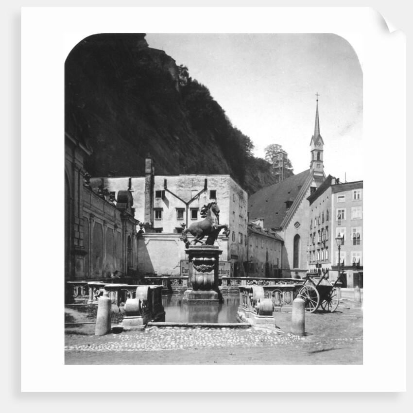 The Pferdeschwemme (horse well), Salzburg, Austria by Wurthle & Sons