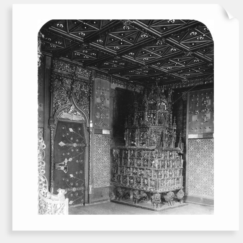 The furnace in the Prince's Chamber, Festung Hohensalzburg, Salzburg, Austria by Wurthle & Sons