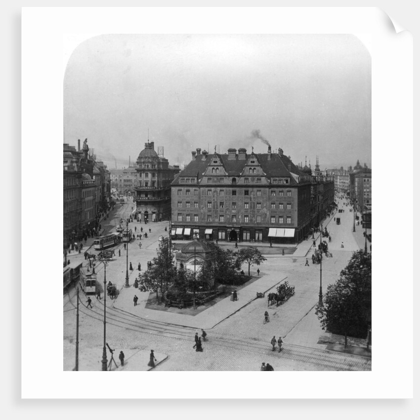 Karlsplatz, Munich, Germany by Wurthle & Sons