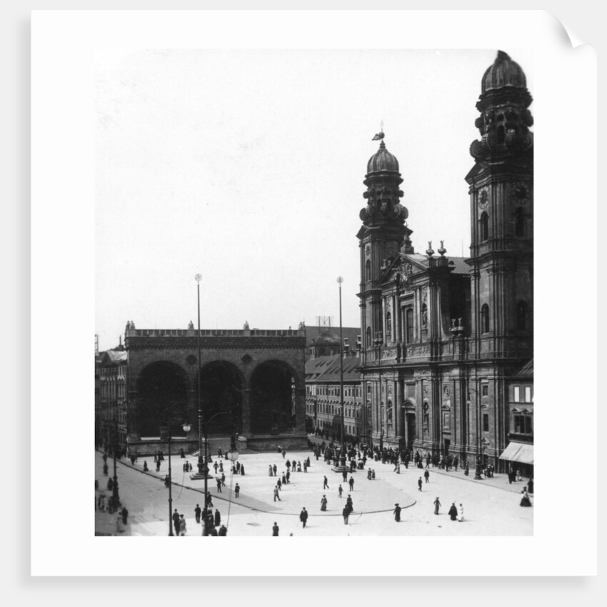 The Catholic Theatiner Church St Cajetan, Munich, Germany by Wurthle & Sons