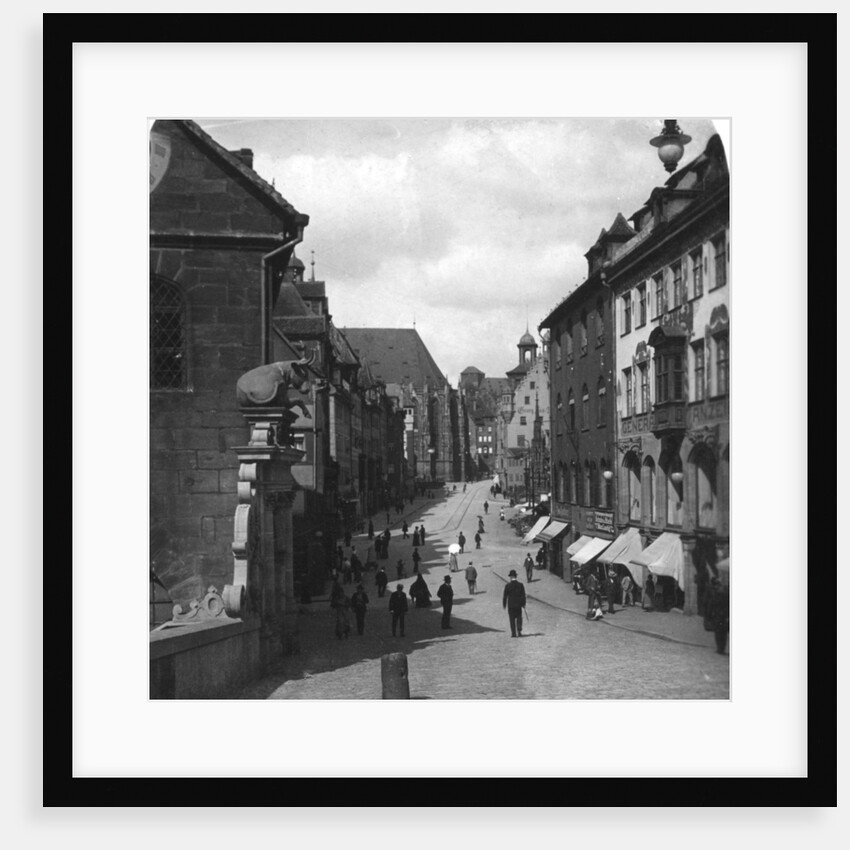 The Fleischbrucke (Meat Bridge), Nuremberg, Germany by Wurthle & Sons
